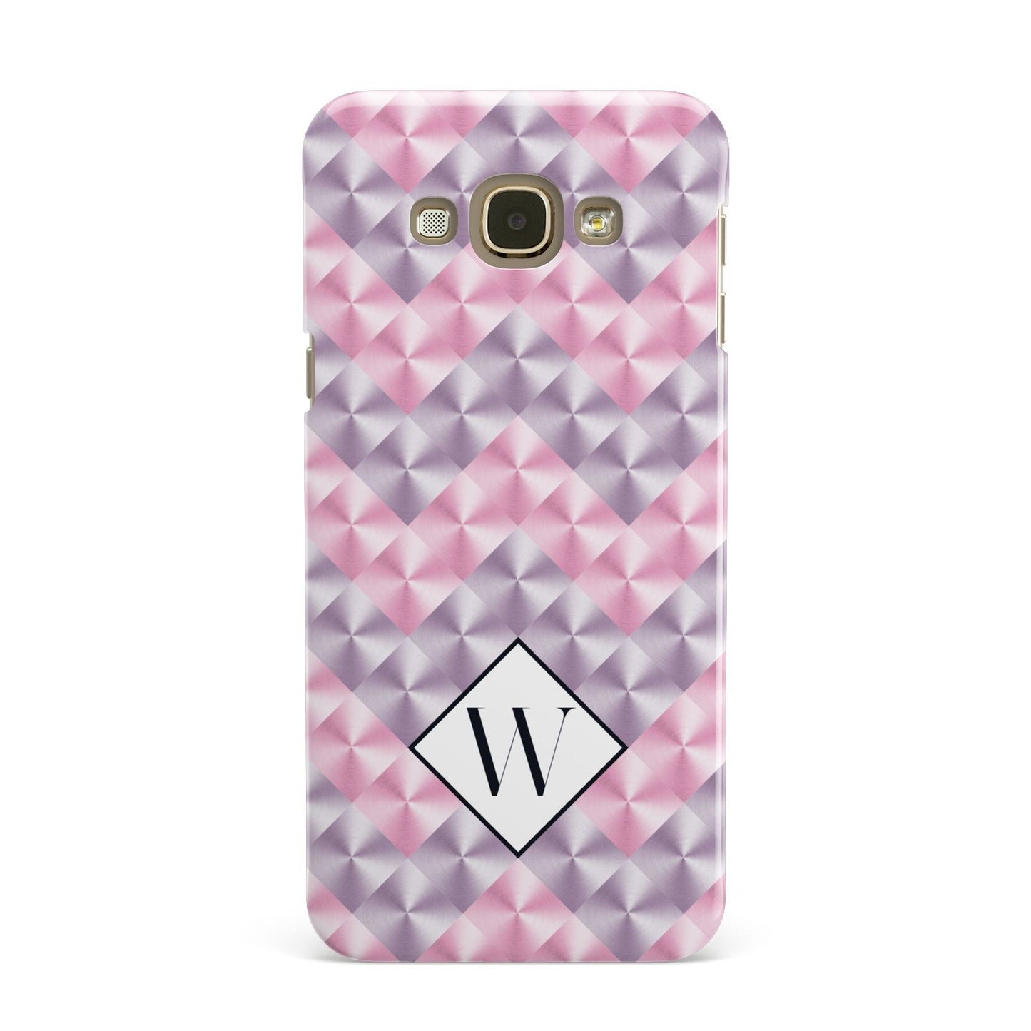 Personalised Mother Of Pearl Monogram Letter Samsung Galaxy A8 Case