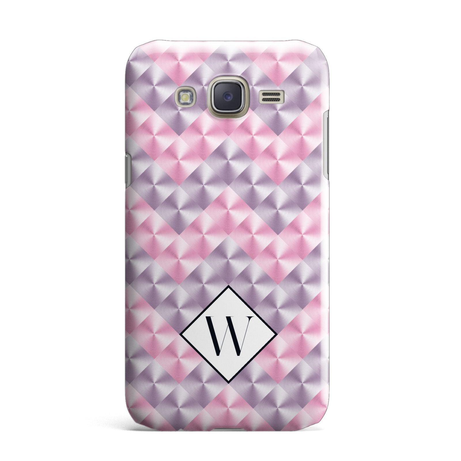 Personalised Mother Of Pearl Monogram Letter Samsung Galaxy J7 Case