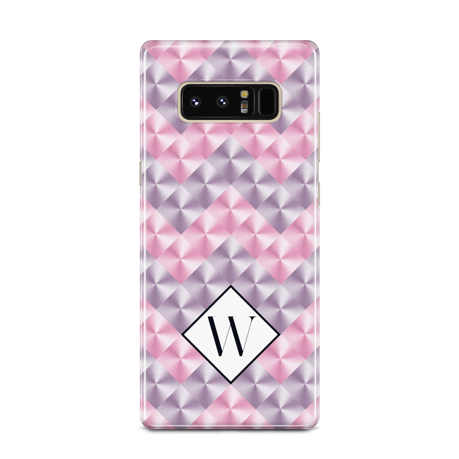 Personalised Mother Of Pearl Monogram Letter Samsung Galaxy Note 8 Case
