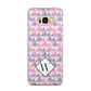 Personalised Mother Of Pearl Monogram Letter Samsung Galaxy S8 Plus Case