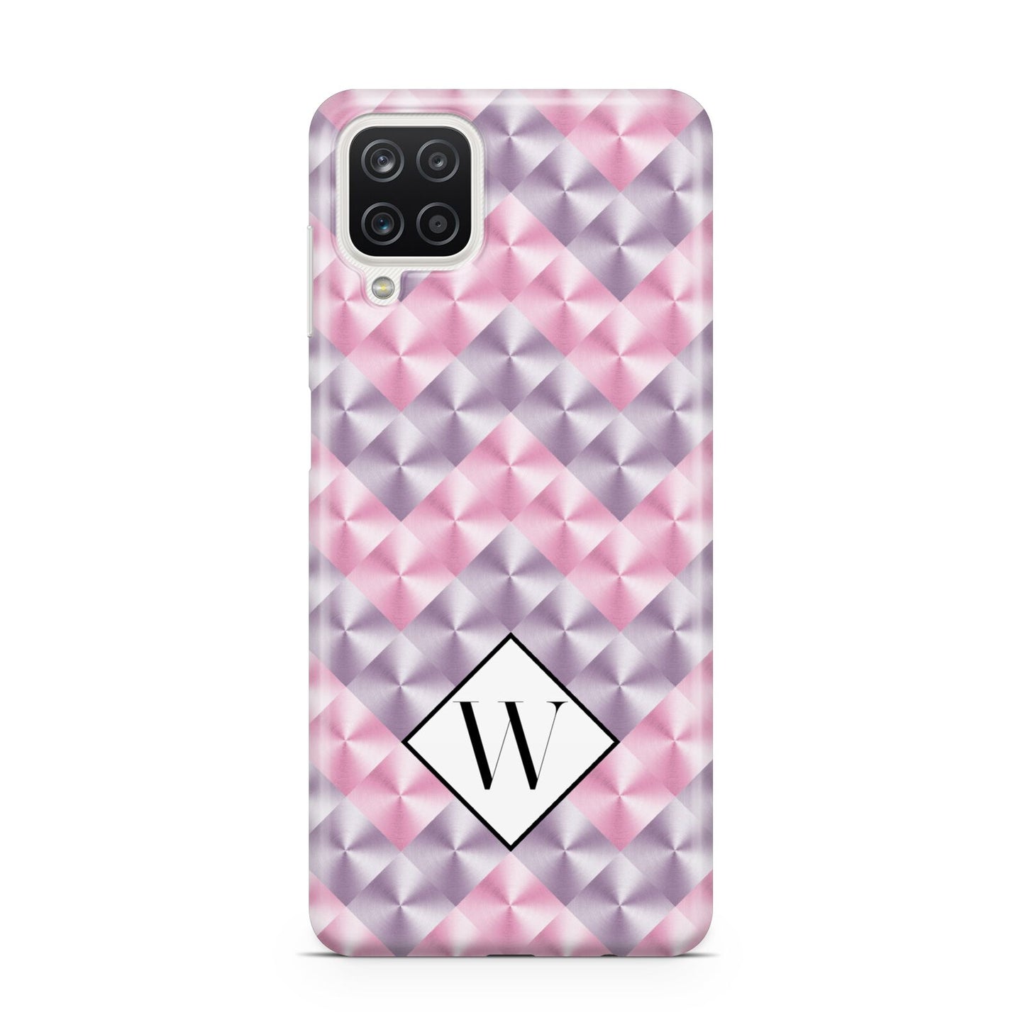 Personalised Mother Of Pearl Monogram Letter Samsung M12 Case