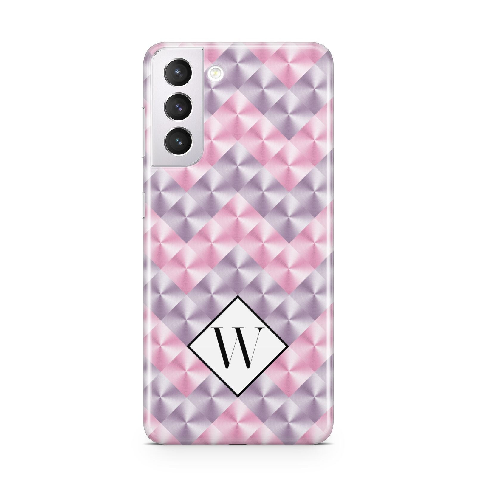 Personalised Mother Of Pearl Monogram Letter Samsung S21 Case