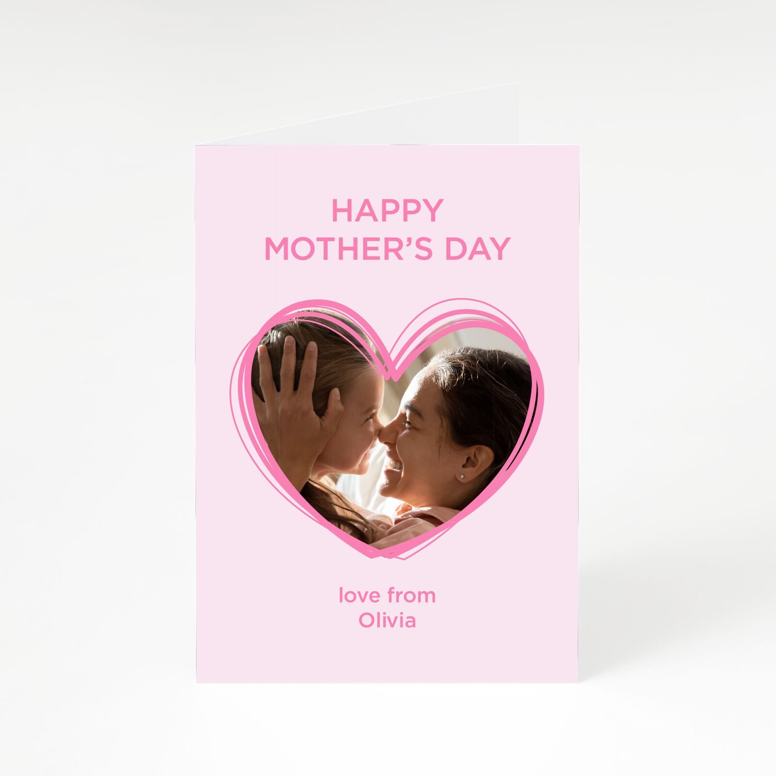 Personalised Mothers Day Photo Name A5 Greetings Card