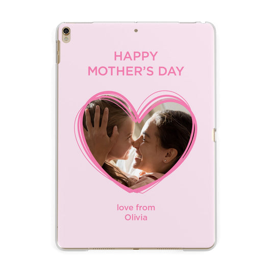 Personalised Mothers Day Photo Name Apple iPad Gold Case