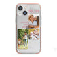 Personalised Mothers Day iPhone 13 Mini TPU Impact Case with Pink Edges