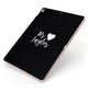 Personalised Mr Apple iPad Case on Rose Gold iPad Side View