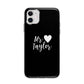 Personalised Mr Apple iPhone 11 in White with Bumper Case