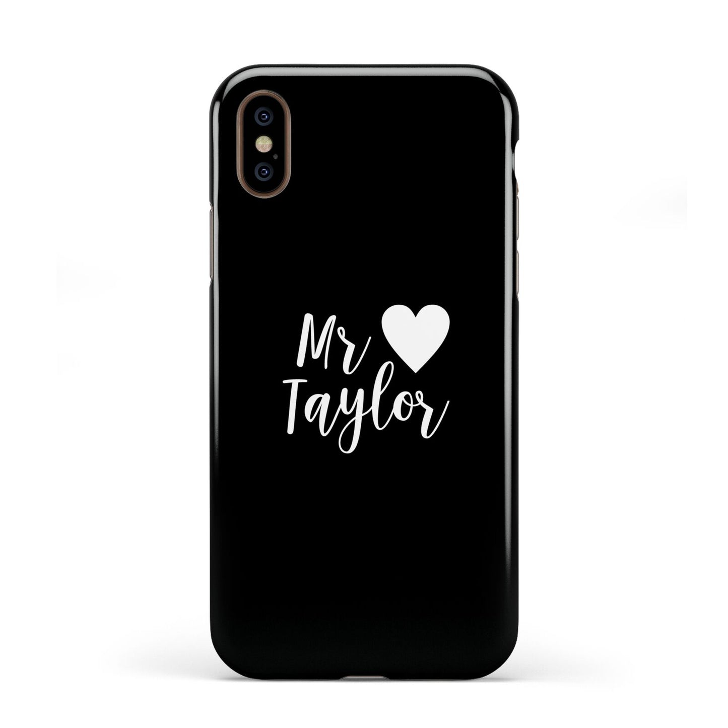 Personalised Mr Apple iPhone XS 3D Tough