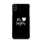 Personalised Mr Apple iPhone Xs Max 3D Snap Case