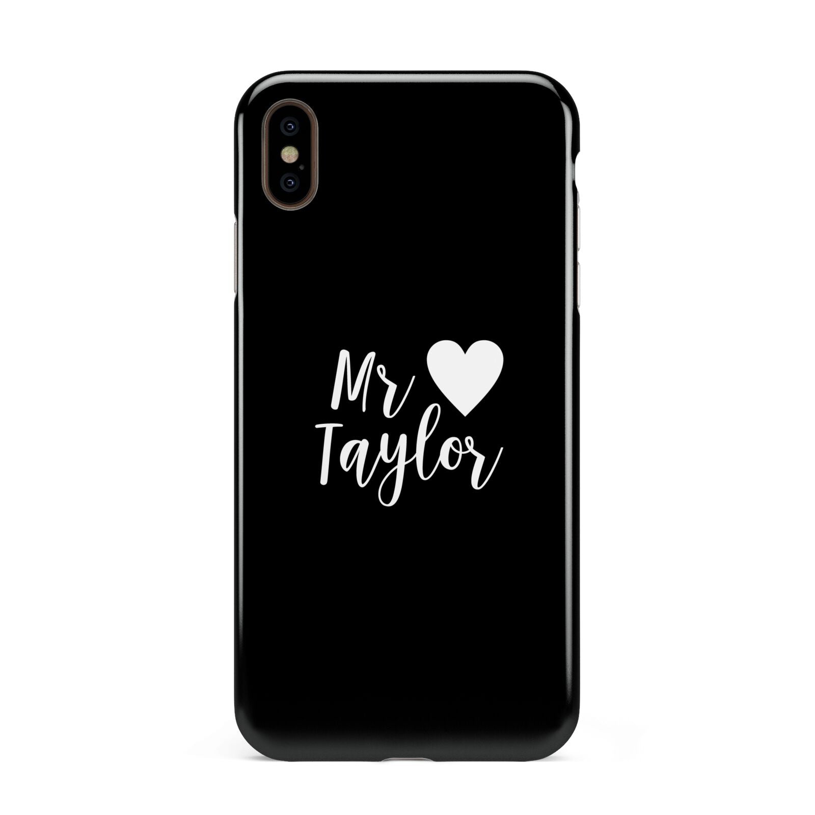 Personalised Mr Apple iPhone Xs Max 3D Tough Case