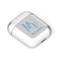 Personalised Mr Couple AirPods Case Laid Flat