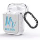 Personalised Mr Couple AirPods Glitter Case Side Image
