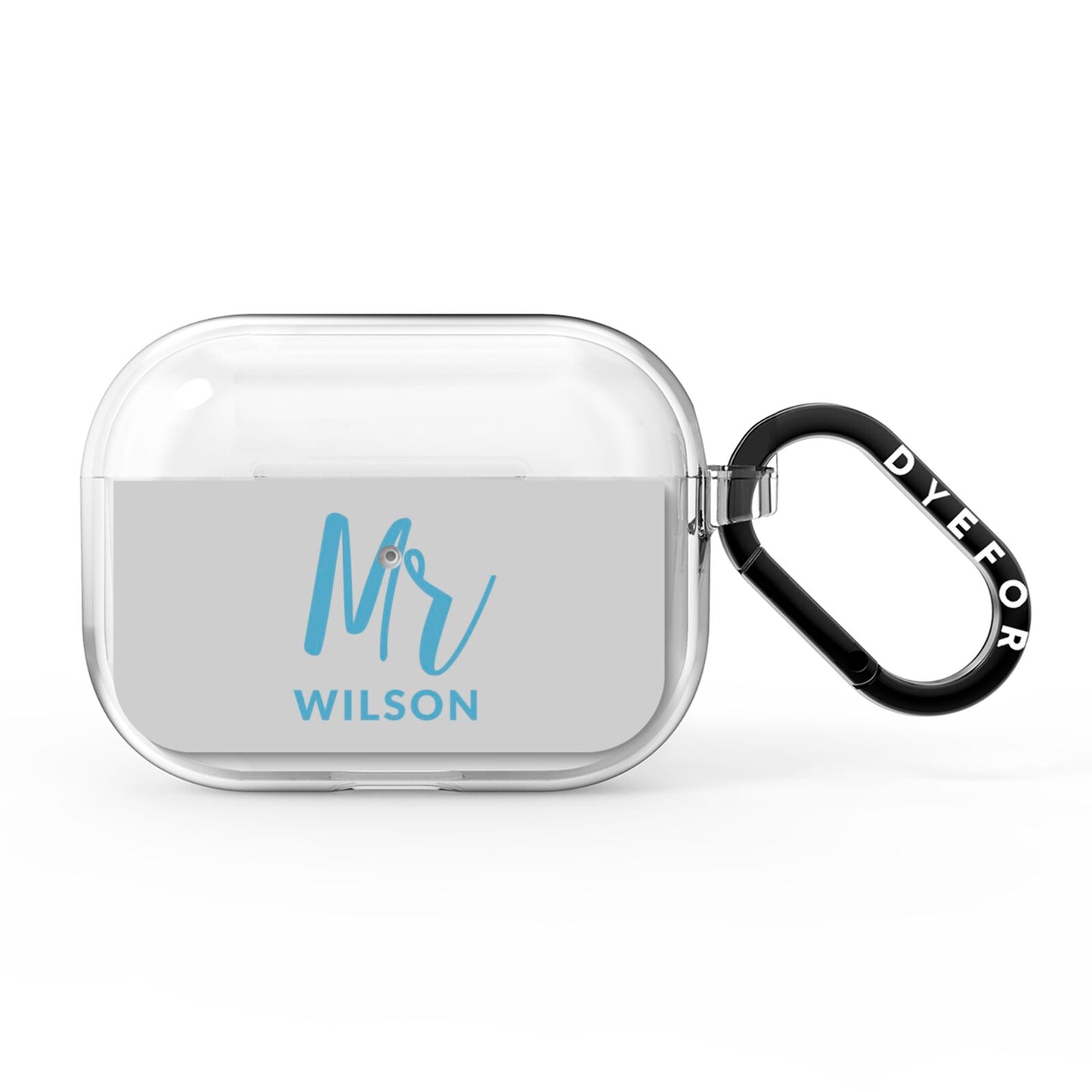 Personalised Mr Couple AirPods Pro Clear Case
