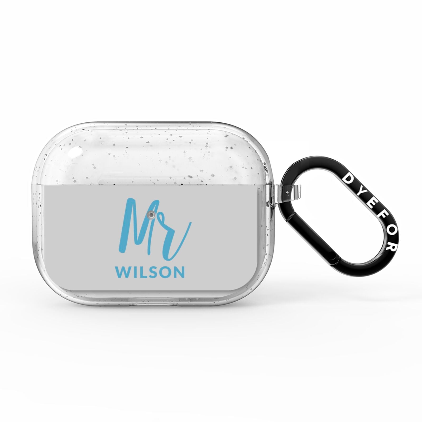 Personalised Mr Couple AirPods Pro Glitter Case