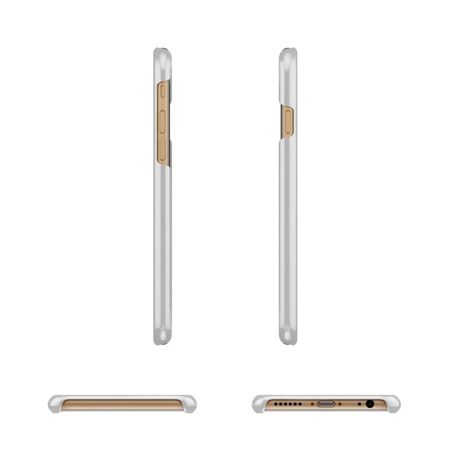 Personalised Mr Couple Apple iPhone 6 3D Wrap Snap Case Angled Images