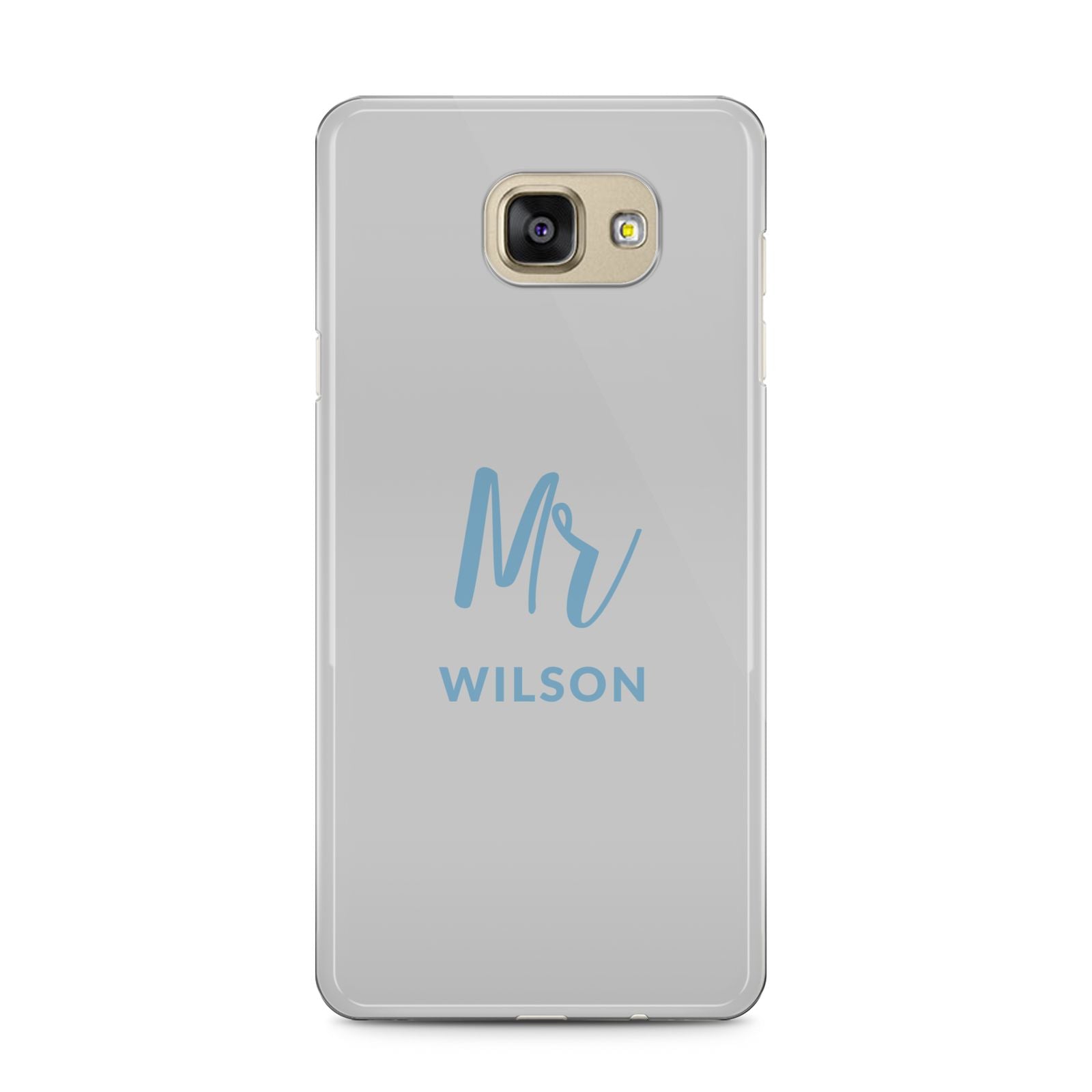 Personalised Mr Couple Samsung Galaxy A5 2016 Case on gold phone