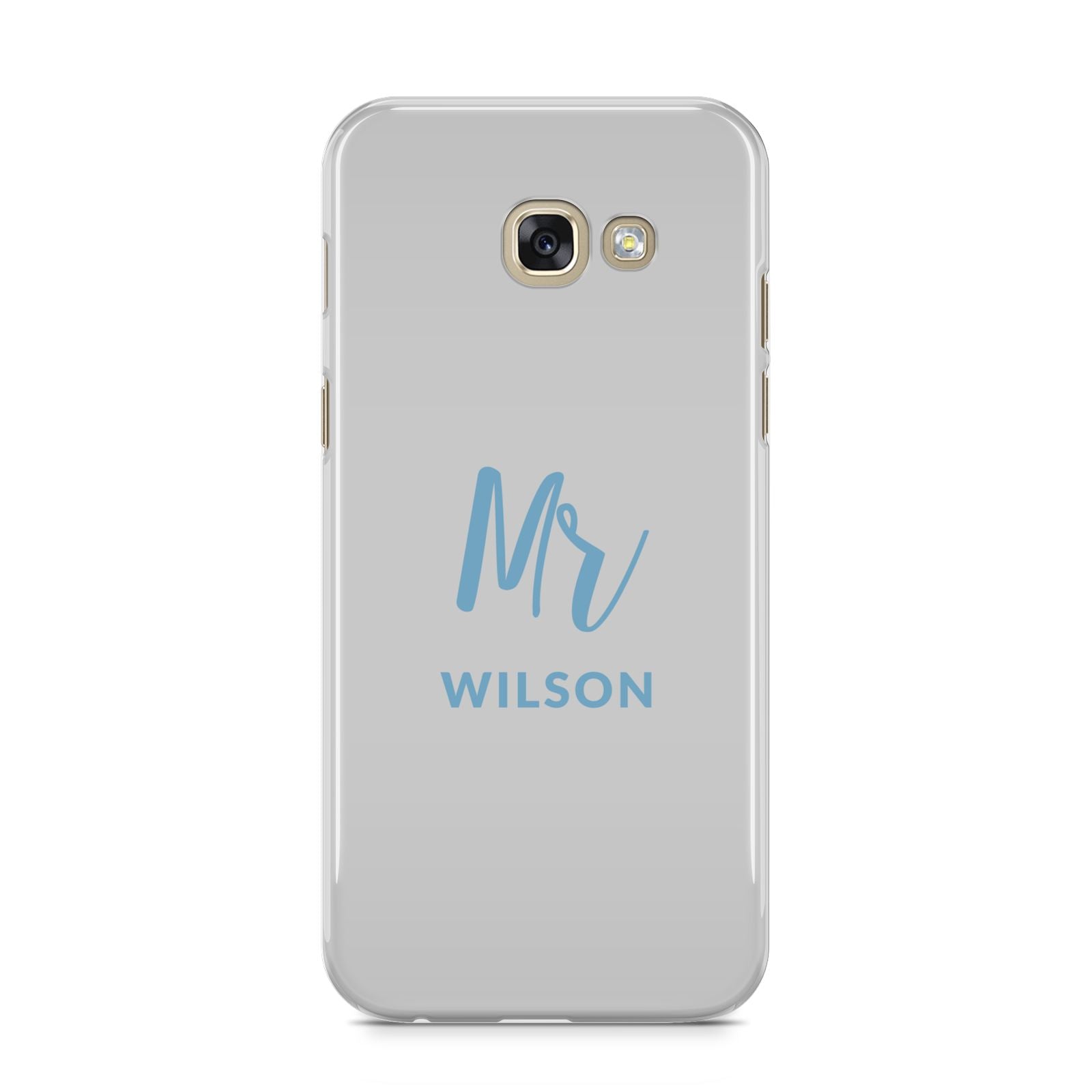 Personalised Mr Couple Samsung Galaxy A5 2017 Case on gold phone