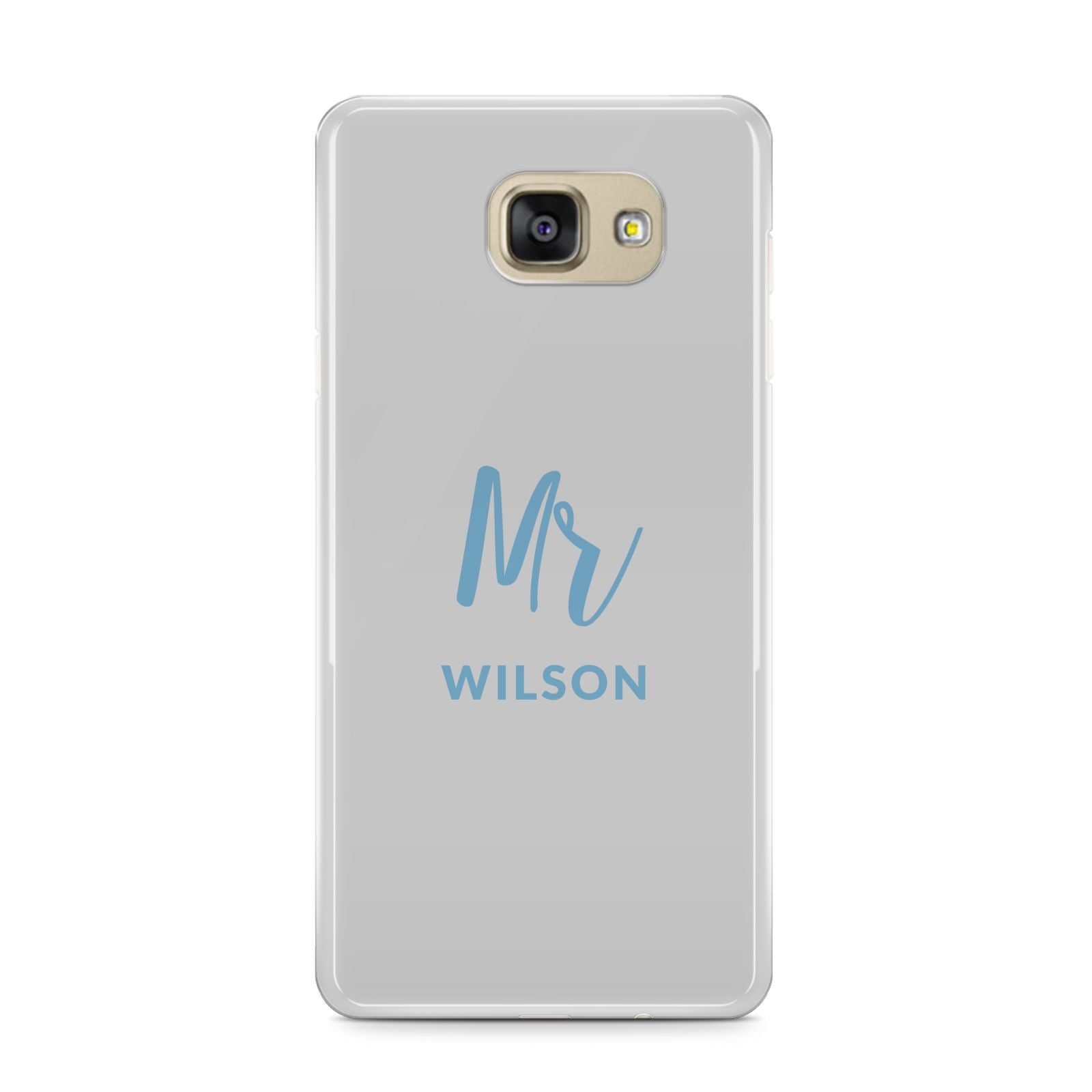 Personalised Mr Couple Samsung Galaxy A9 2016 Case on gold phone