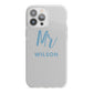Personalised Mr Couple iPhone 13 Pro Max TPU Impact Case with White Edges