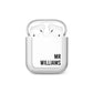 Personalised Mr Surname AirPods Case