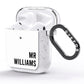 Personalised Mr Surname AirPods Glitter Case Side Image
