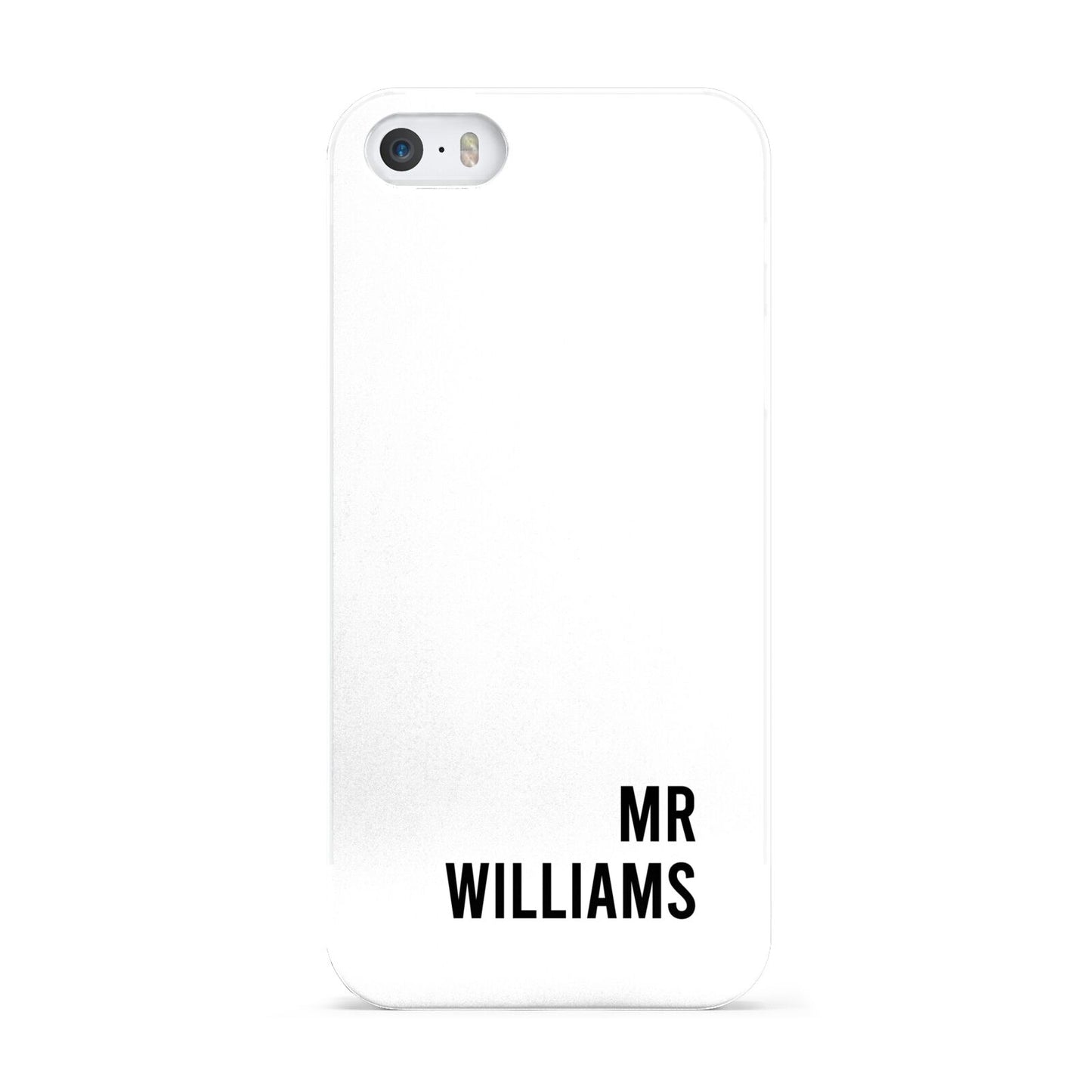 Personalised Mr Surname Apple iPhone 5 Case