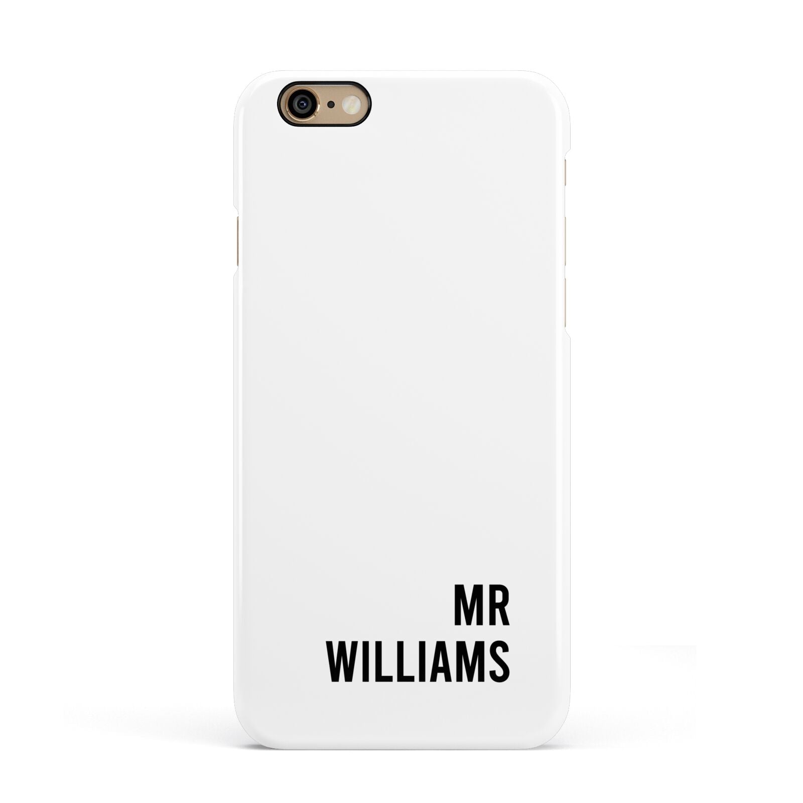 Personalised Mr Surname Apple iPhone 6 3D Snap Case