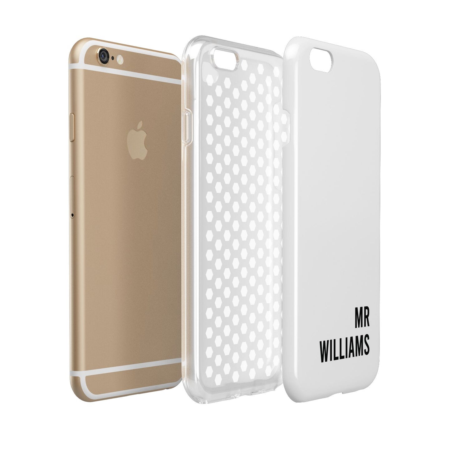 Personalised Mr Surname Apple iPhone 6 3D Tough Case Expanded view