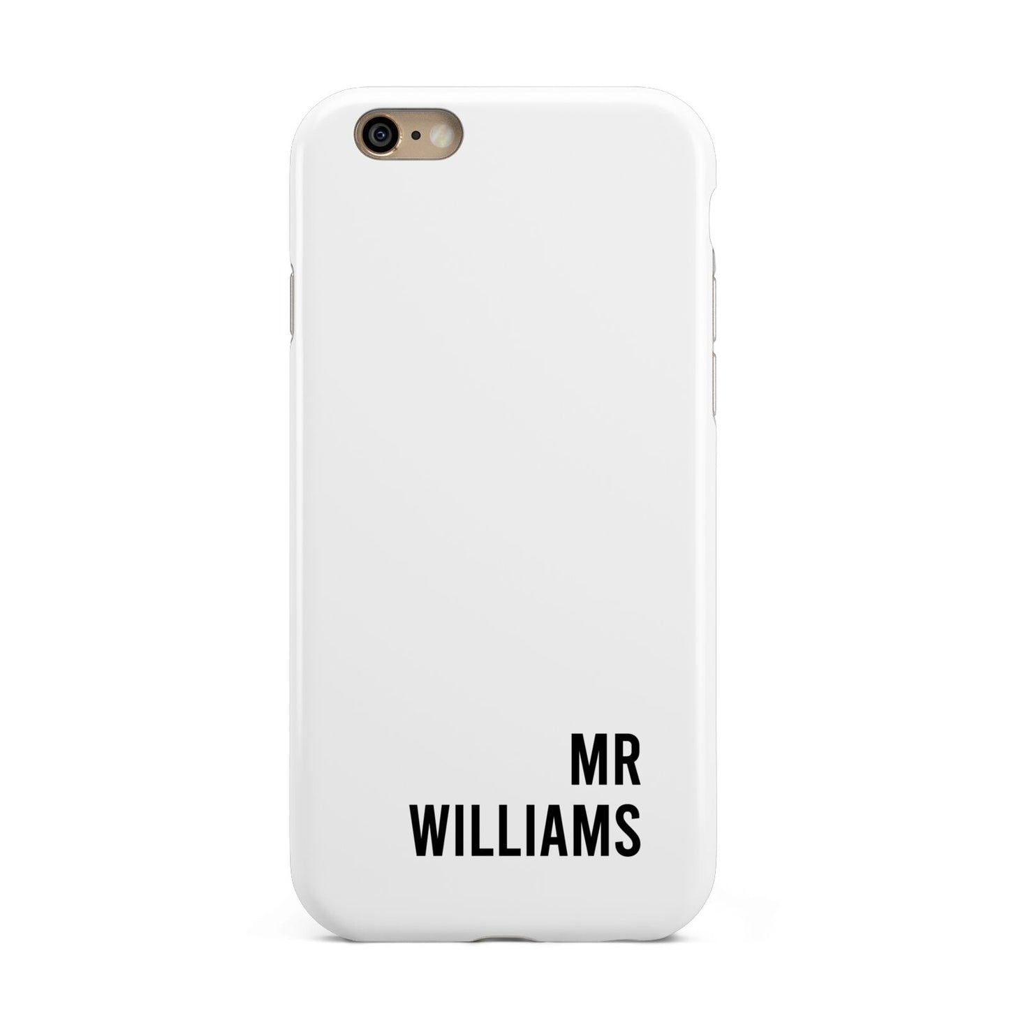 Personalised Mr Surname Apple iPhone 6 3D Tough Case