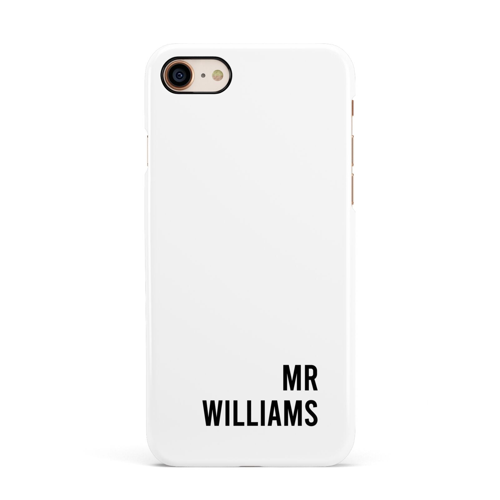Personalised Mr Surname Apple iPhone 7 8 3D Snap Case