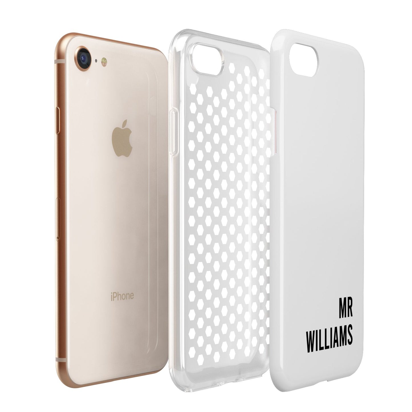 Personalised Mr Surname Apple iPhone 7 8 3D Tough Case Expanded View