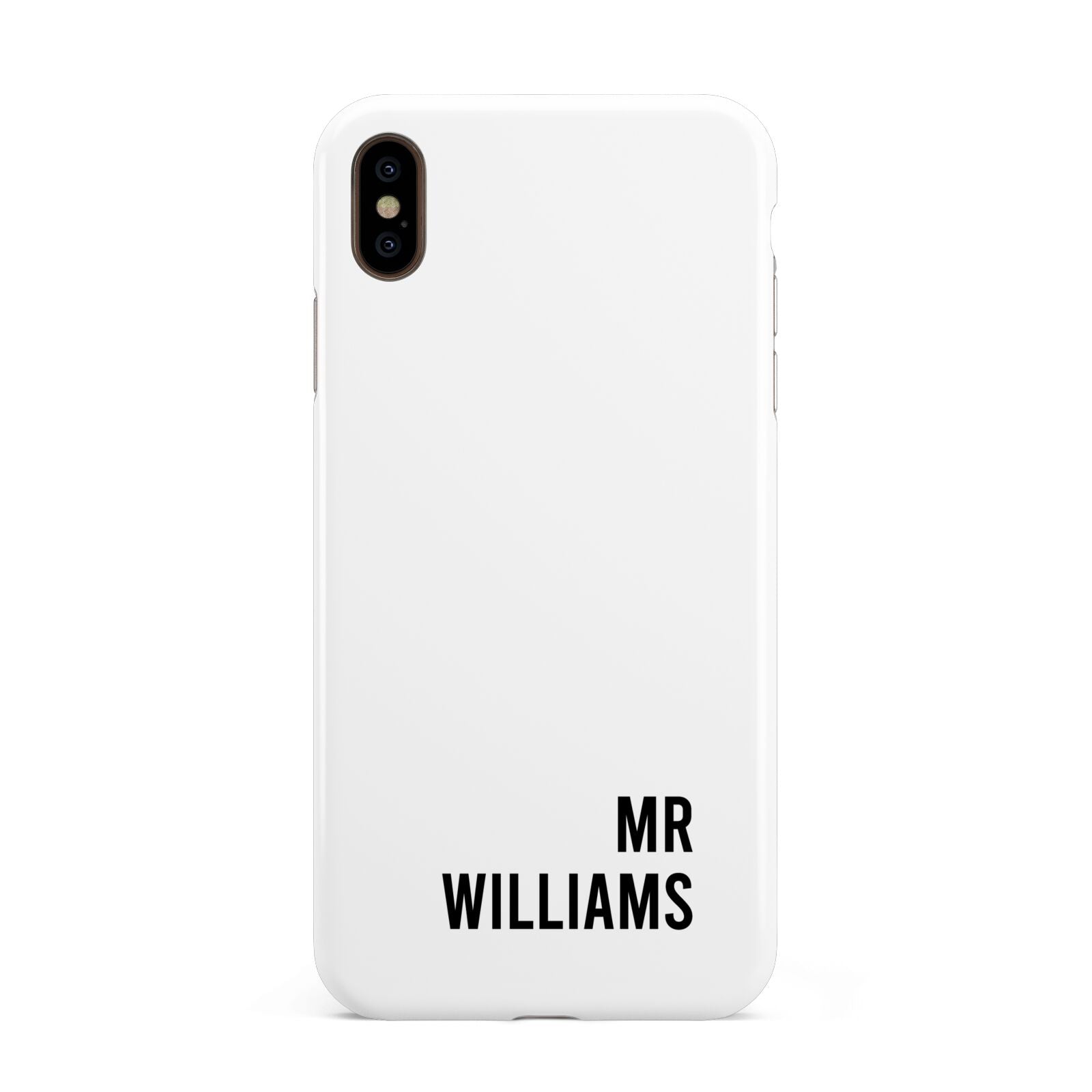Personalised Mr Surname Apple iPhone Xs Max 3D Tough Case