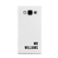 Personalised Mr Surname Samsung Galaxy A5 Case