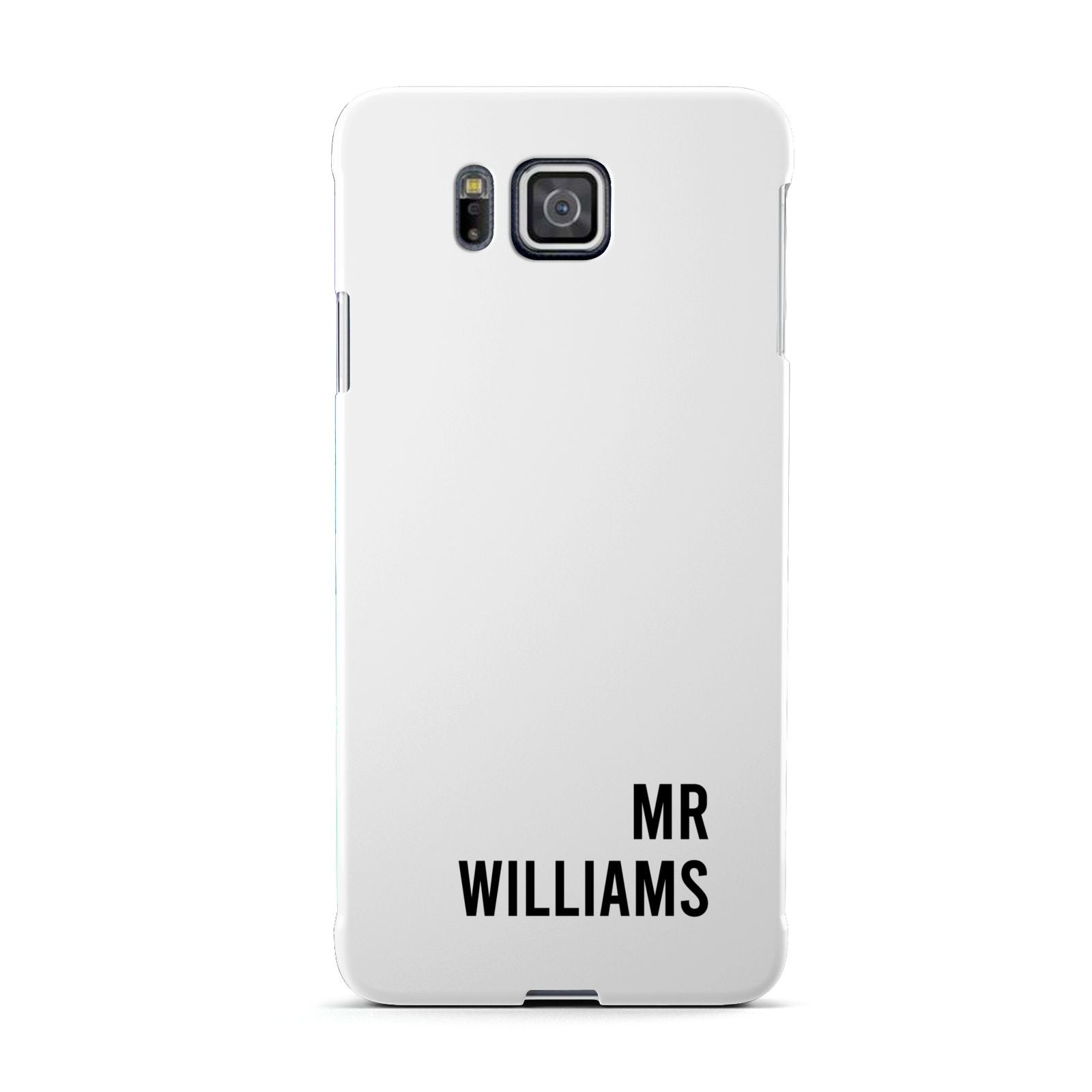 Personalised Mr Surname Samsung Galaxy Alpha Case