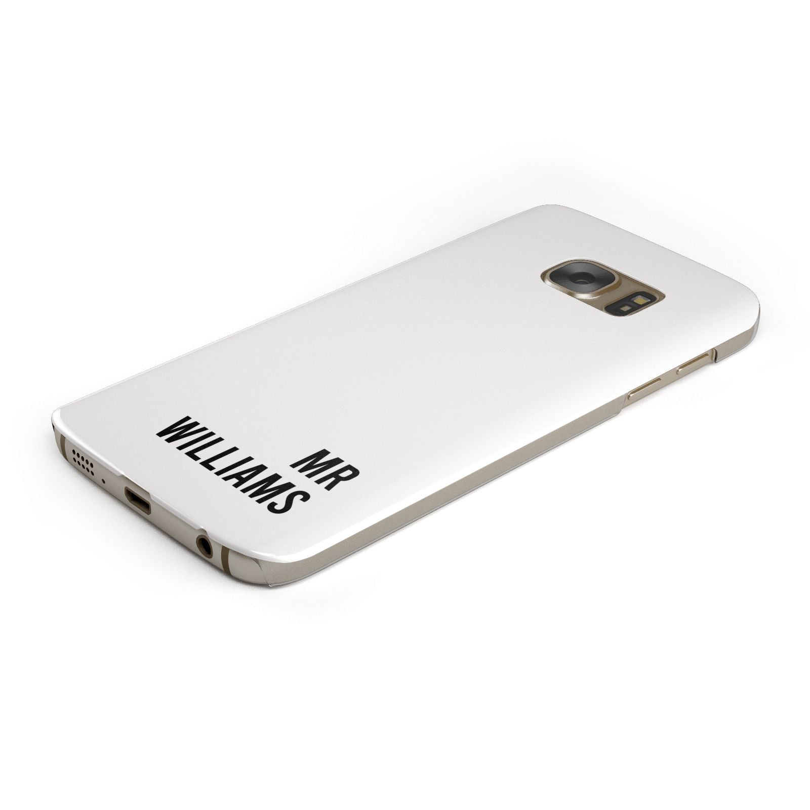 Personalised Mr Surname Samsung Galaxy Case Bottom Cutout