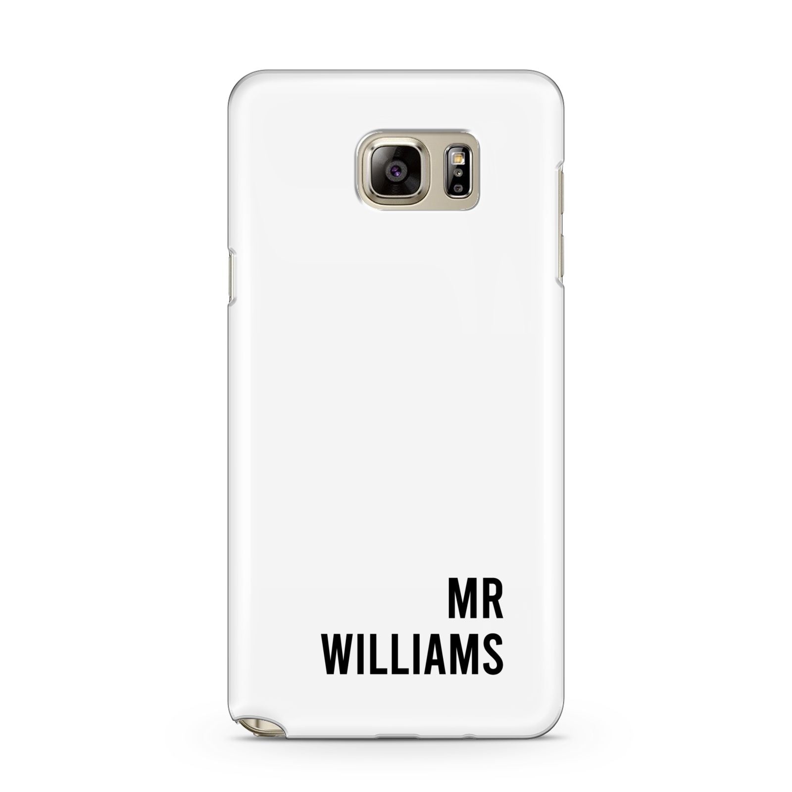 Personalised Mr Surname Samsung Galaxy Note 5 Case