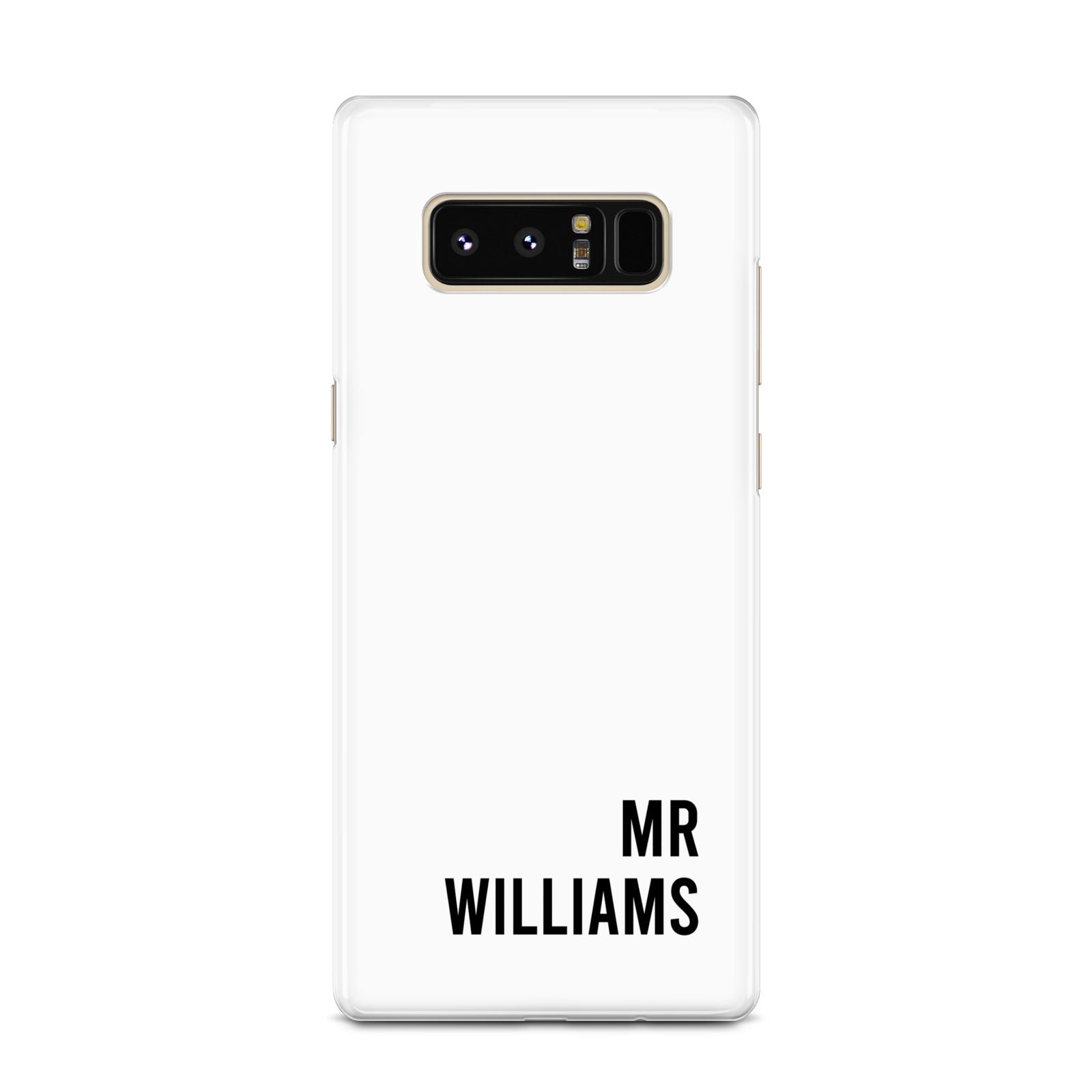 Personalised Mr Surname Samsung Galaxy Note 8 Case