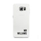 Personalised Mr Surname Samsung Galaxy S6 Case