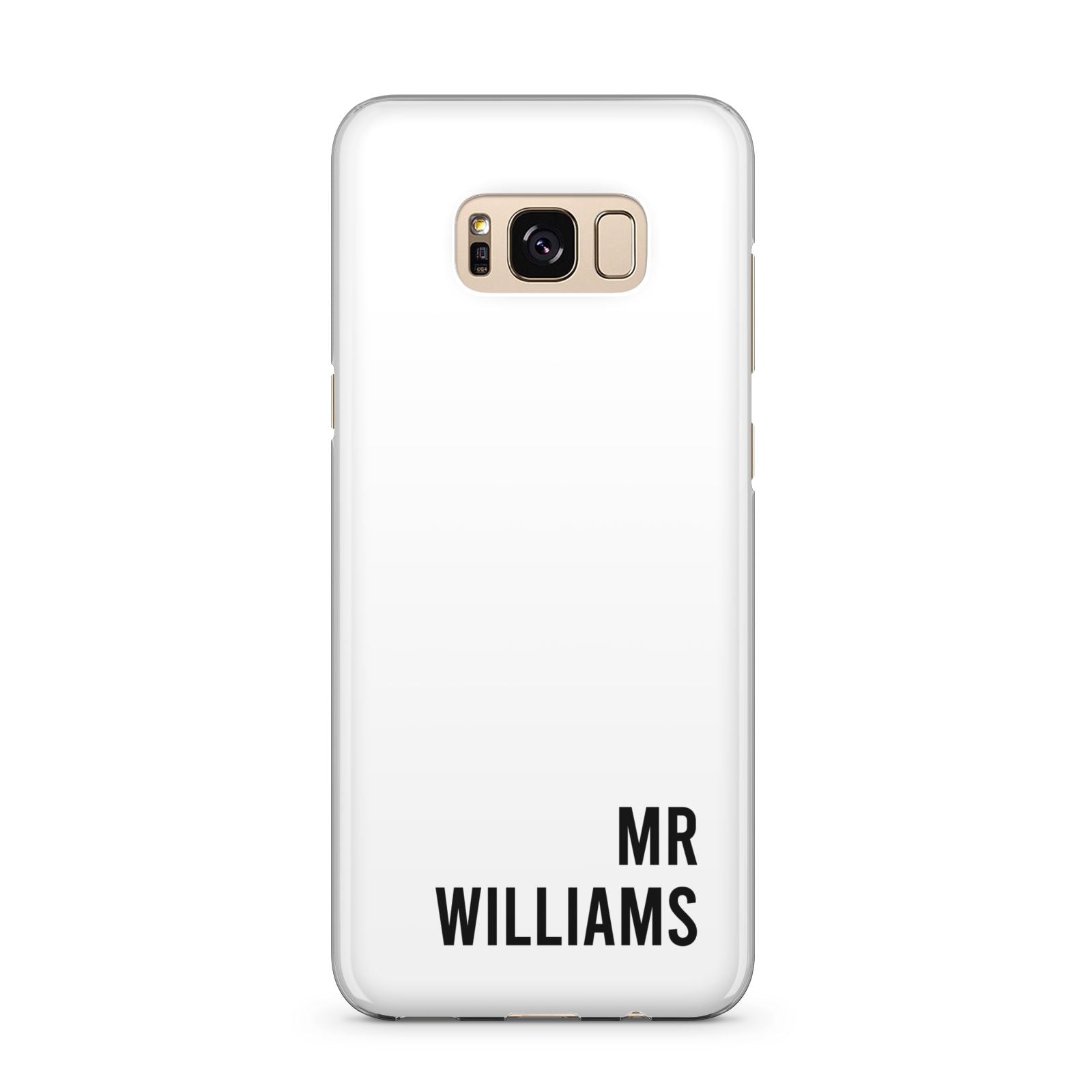 Personalised Mr Surname Samsung Galaxy S8 Plus Case