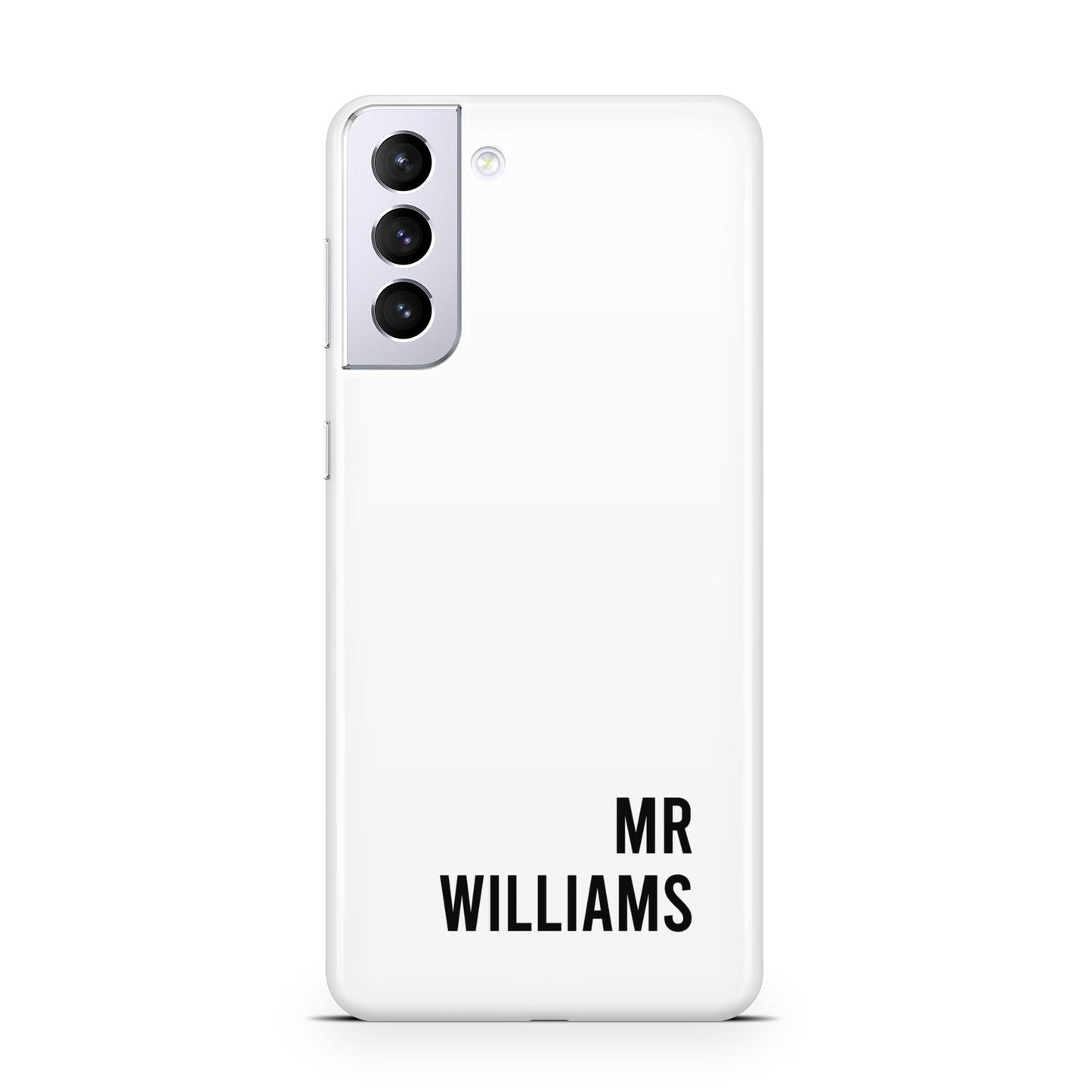Personalised Mr Surname Samsung S21 Plus Phone Case