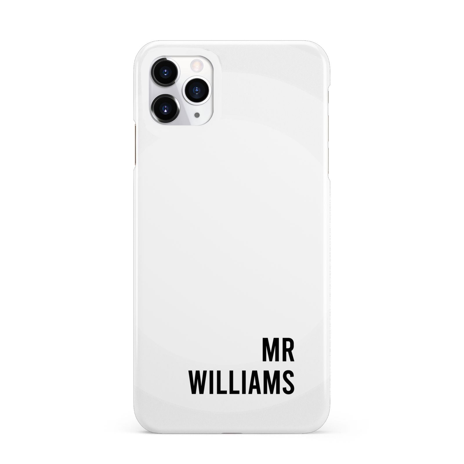 Personalised Mr Surname iPhone 11 Pro Max 3D Snap Case