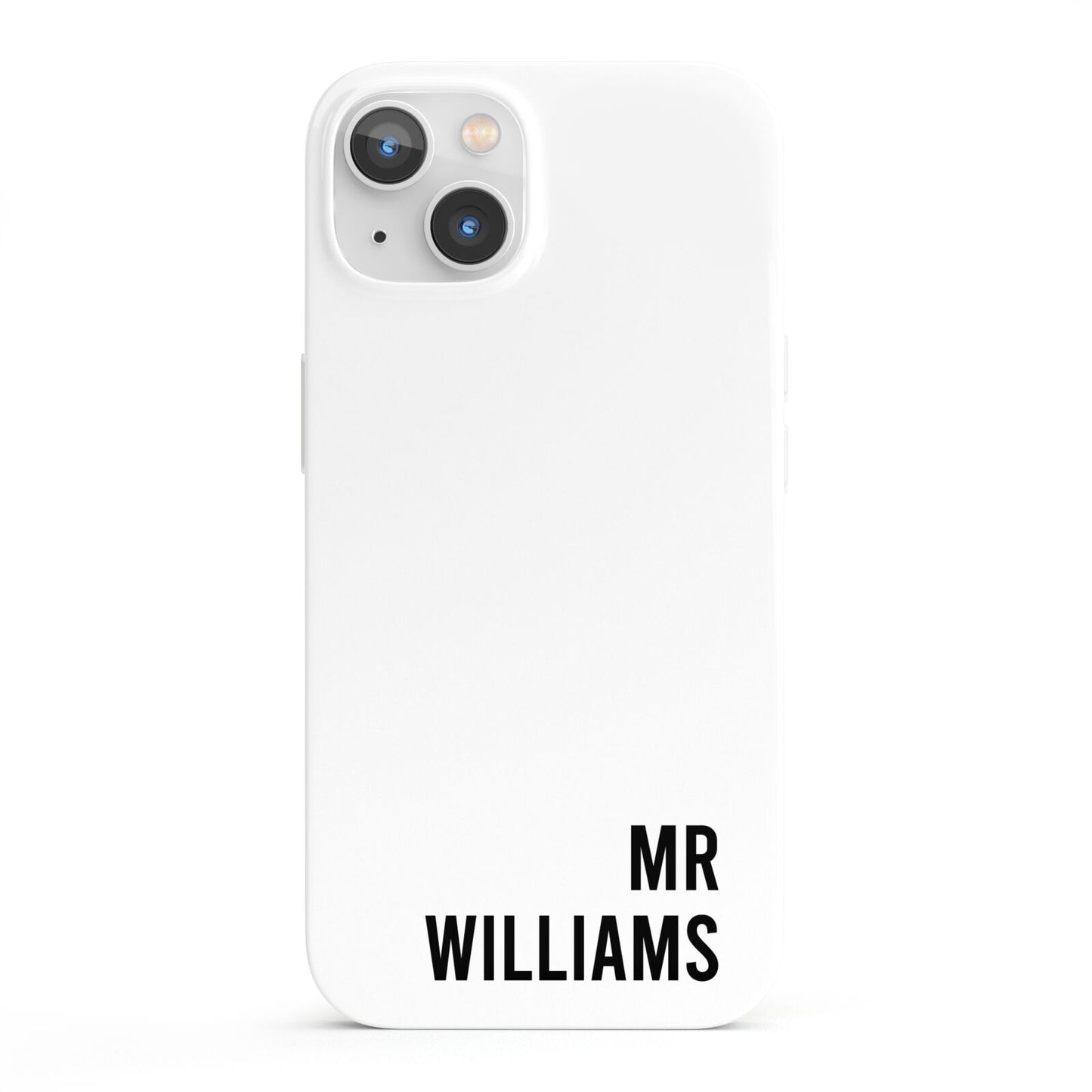 Personalised Mr Surname iPhone 13 Full Wrap 3D Snap Case