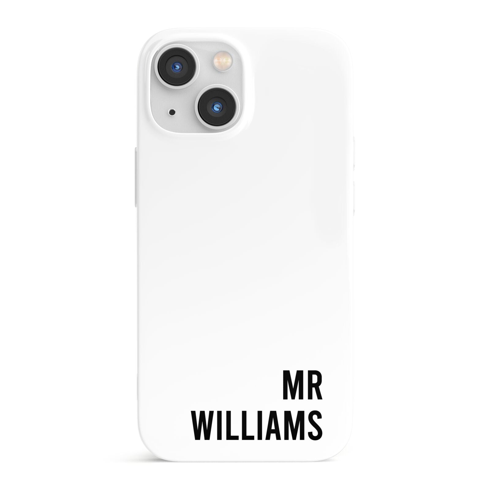 Personalised Mr Surname iPhone 13 Mini Full Wrap 3D Snap Case