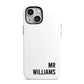 Personalised Mr Surname iPhone 13 Mini Full Wrap 3D Tough Case