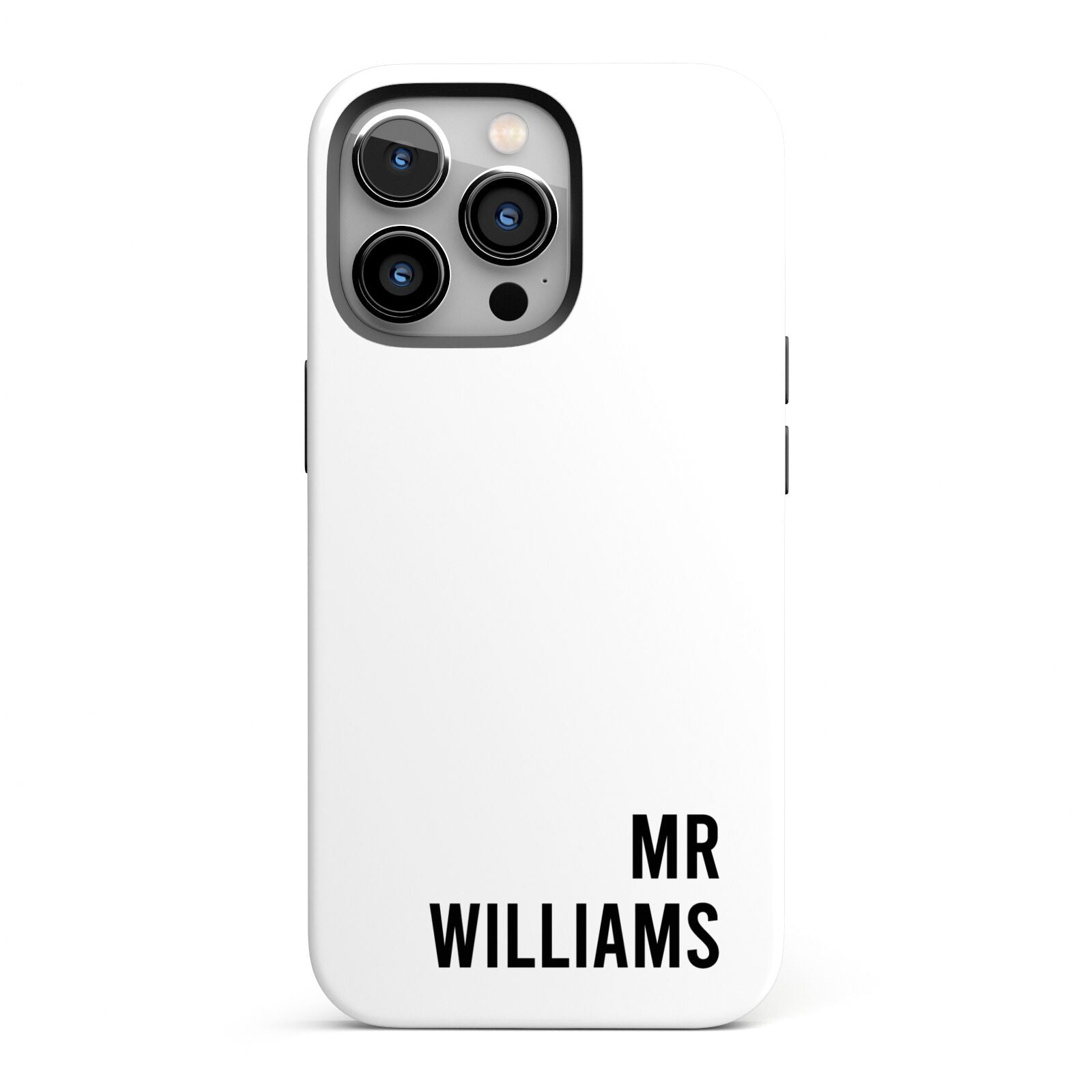 Personalised Mr Surname iPhone 13 Pro Full Wrap 3D Tough Case