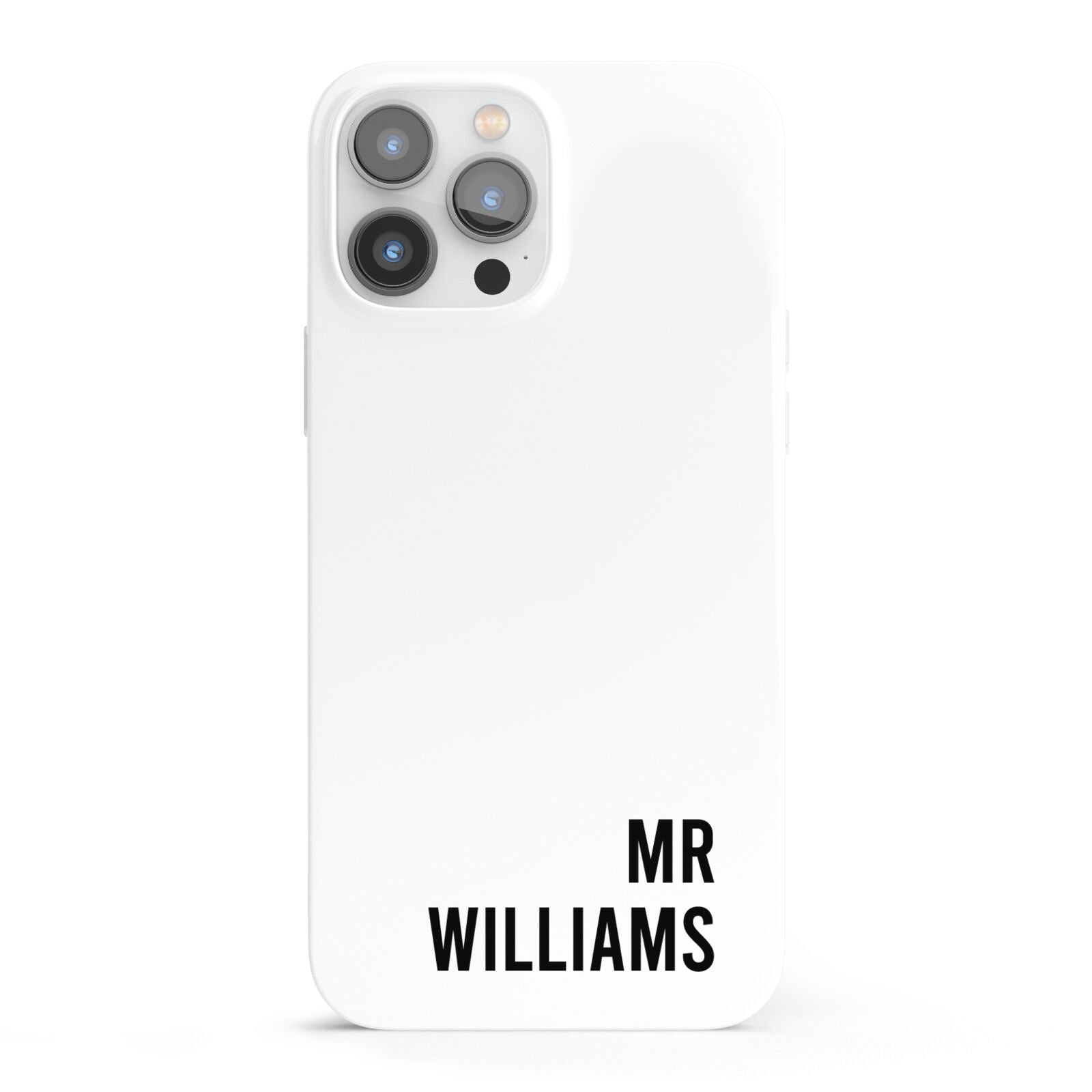 Personalised Mr Surname iPhone 13 Pro Max Full Wrap 3D Snap Case