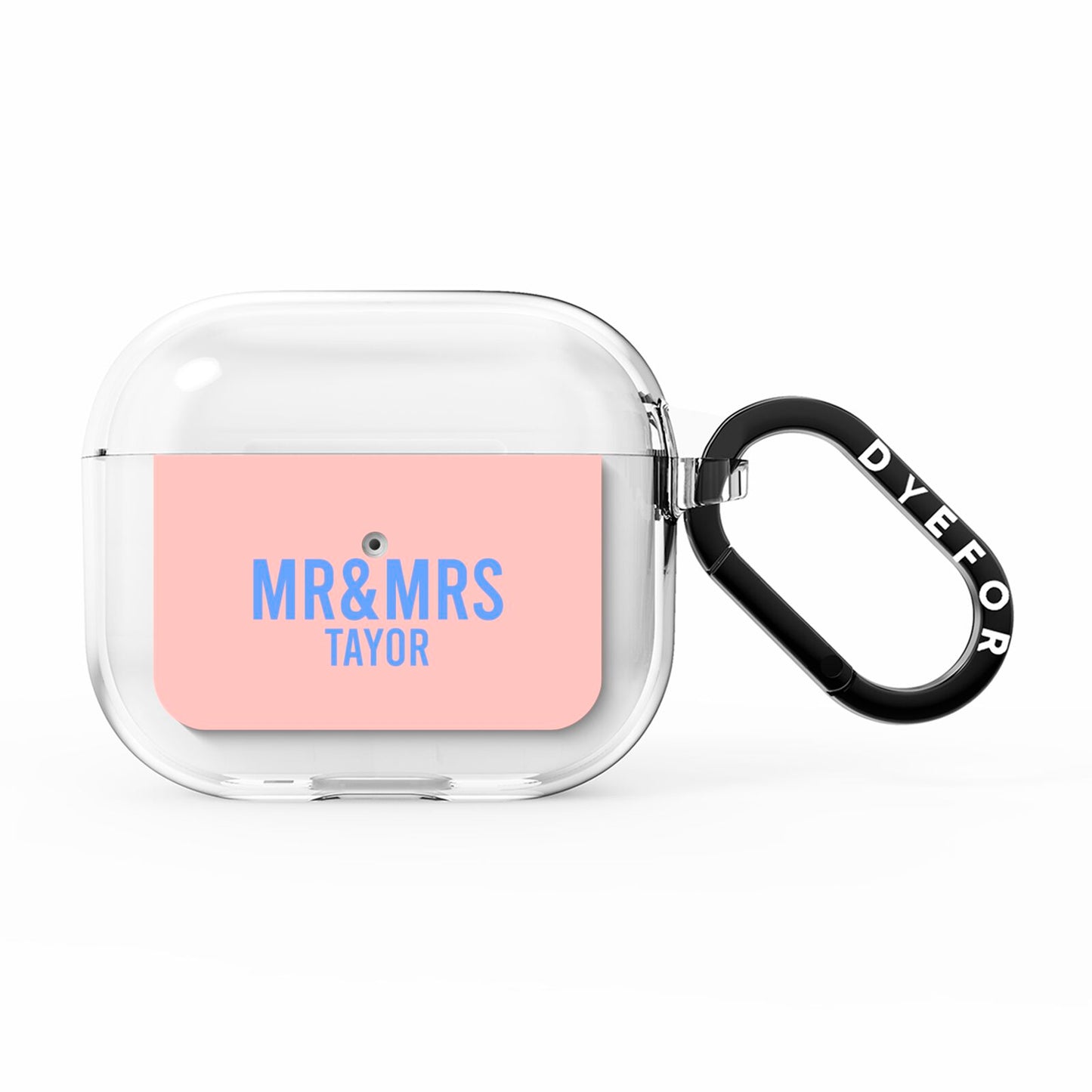Personalised Mr and Mrs AirPods Clear Case 3rd Gen