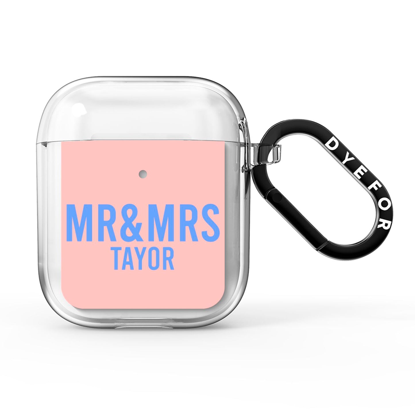 Personalised Mr and Mrs AirPods Clear Case