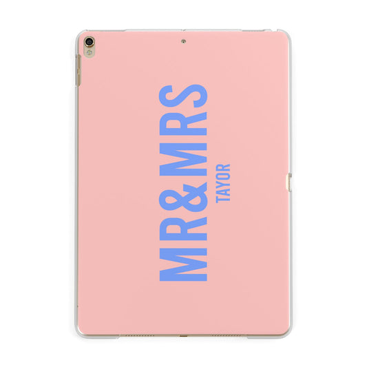 Personalised Mr and Mrs Apple iPad Gold Case
