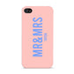 Personalised Mr and Mrs Apple iPhone 4s Case